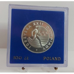 POLONIA  100 Złotych 1980 OLIMPIC GAMES PROOF SILVER COIN